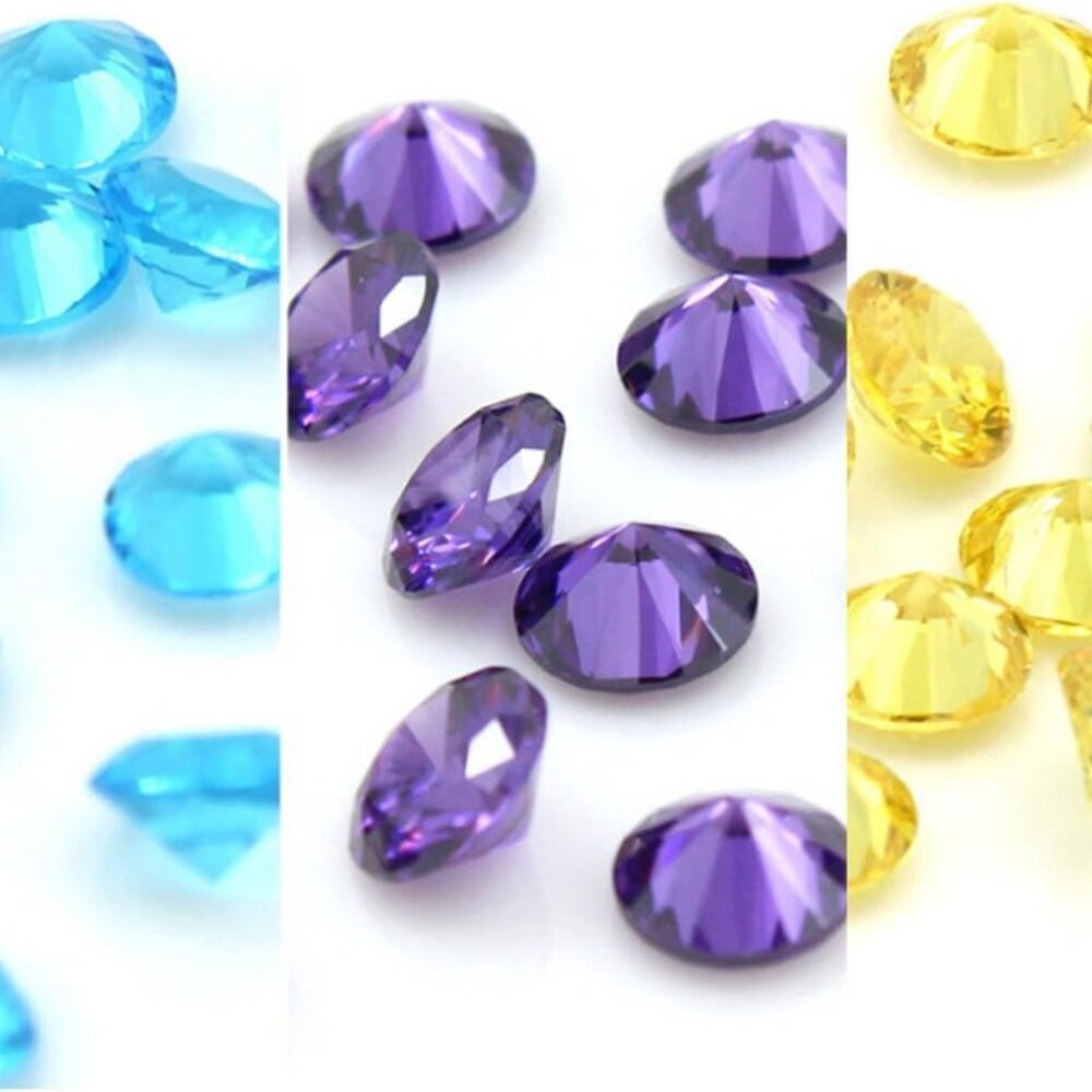 96Pcs 5mm Crystal Birthstones for Floating Living Memory Lockets DIY Pendant Nec - Picture 4 of 7